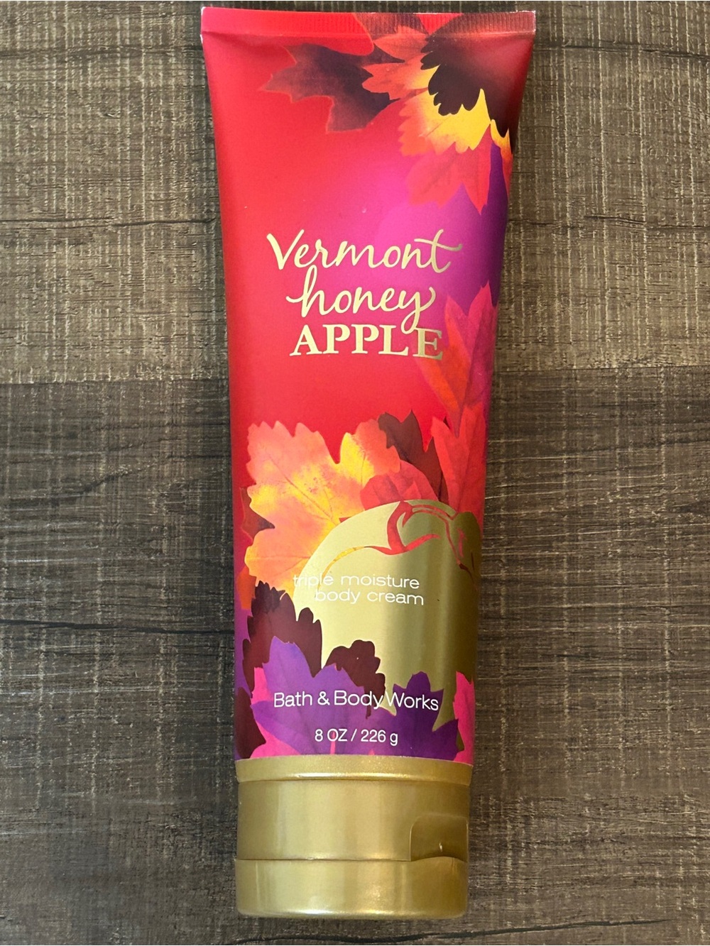 Bath & Body Works Vermont Honey Apple Triple Moisture Cream 8oz New Rare